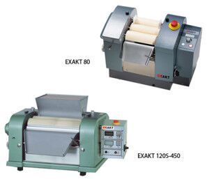 EXAKT 80 and 120S, three roll mill